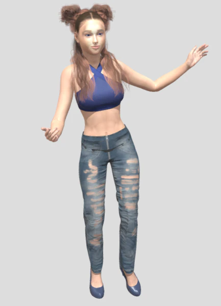 Fiona Animations 85 3D Model .c4d .max .obj .3ds .fbx .stl .blend 
