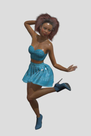 Suzette Animations 76 3D Model .c4d .max .obj .3ds .fbx .stl .blend