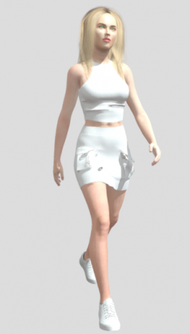 Woman 4 animations 25 3Dモデル .c4d .max .obj .3ds .fbx .stl .blend 