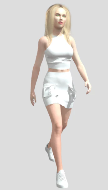 Woman 4 animations 25 3D Model .c4d .max .obj .3ds .fbx .stl .blend