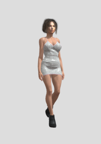 Lady Animations 19 3D Model .c4d .max .obj .3ds .fbx .stl .blend 