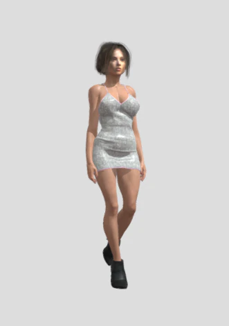 Lady Animations 19 3D Model .c4d .max .obj .3ds .fbx .stl .blend 