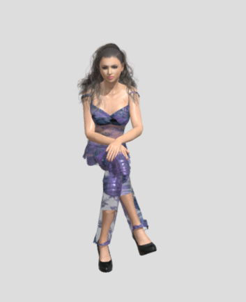 Lady2 Animations 42 Model 3D .c4d .max .obj .3ds .fbx .stl .blend 