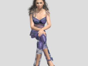 Lady2 Animations 42 3D Model