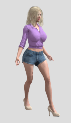 Vika Animations50 3D Модель .c4d .max .obj .3ds .fbx .stl .blend 