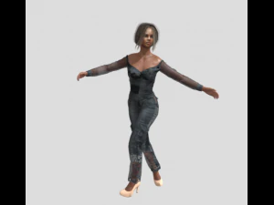 리사 애니메이션 56 3D 모델