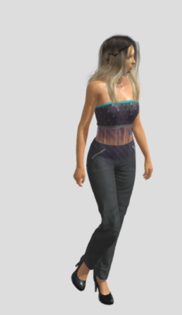 Lady3 animations 56 3D Модель .c4d .max .obj .3ds .fbx .stl .blend 