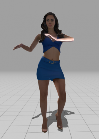 Dancing woman Animated 56 Modello 3D .c4d .max .obj .3ds .fbx .stl .blend 