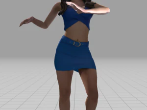 Dancing woman Animated 56 3D Model