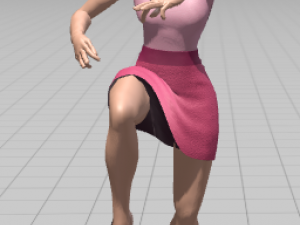 Dancing women Animated 45 3Dモデル