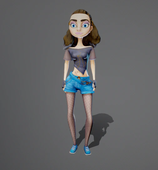 Girl Animations 50 3D Model .c4d .max .obj .3ds .fbx .stl .blend 