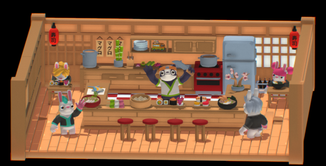 Sushi Restaurant Kit 100 Models Model 3D .c4d .max .obj .3ds .fbx .stl .blend