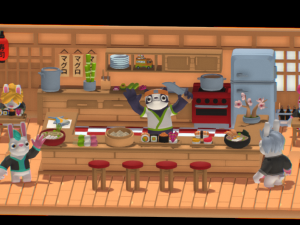 Sushi Restaurant Kit 100 Models 3D Model