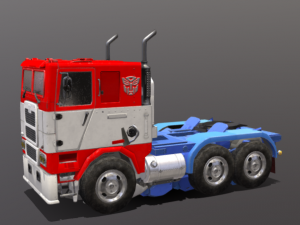 Optimus Prime Transform Animation 3D Model