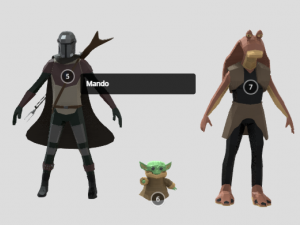 Star Wars Low Poly 3D Characters Model 3D