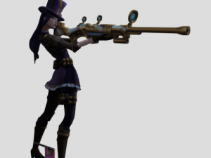 Caitlyn animations 46 3Dモデル