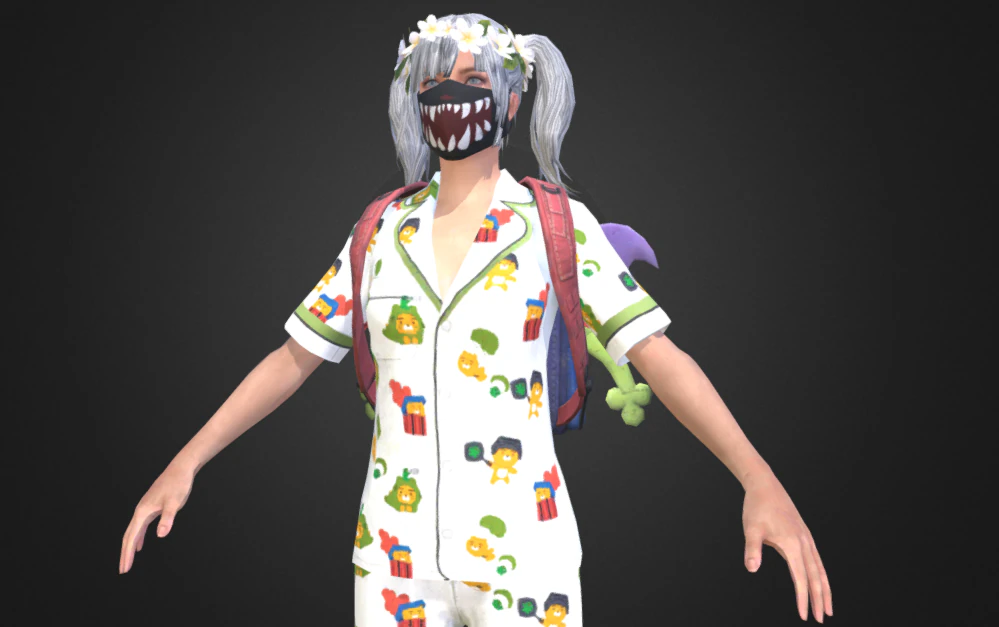 Mobile Character 75 animations 3D Model .c4d .max .obj .3ds .fbx .stl .blend 