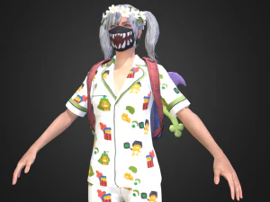 मोबाइल कैरेक्टर 75 एनिमेशन 3D मॉडल