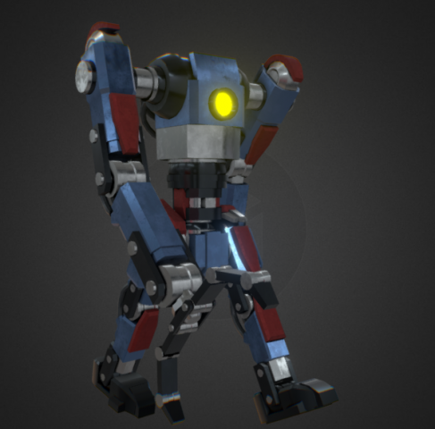 Character robot animatioans 4 3D Model .c4d .max .obj .3ds .fbx .stl .blend 
