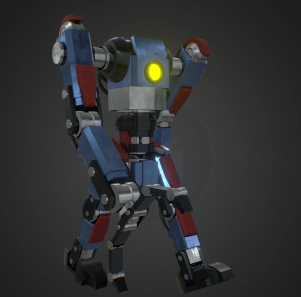 Character robot animatioans 4 3D Model .c4d .max .obj .3ds .fbx .stl .blend 