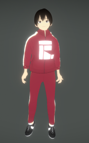 ANIME MALE CHARACTER 3D Model .c4d .max .obj .3ds .fbx .stl .blend 
