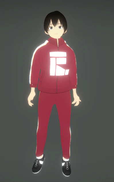 ANIME MALE CHARACTER 3D Model .c4d .max .obj .3ds .fbx .stl .blend