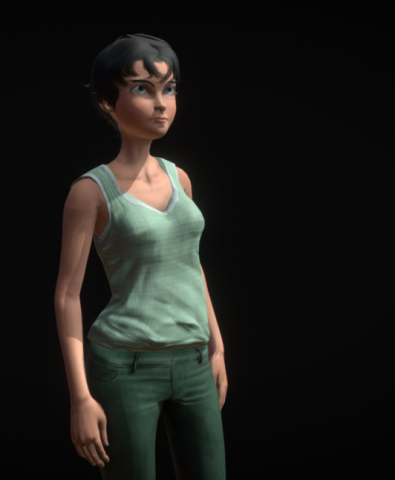 Girl animations 160 3D 모델 .c4d .max .obj .3ds .fbx .stl .blend 