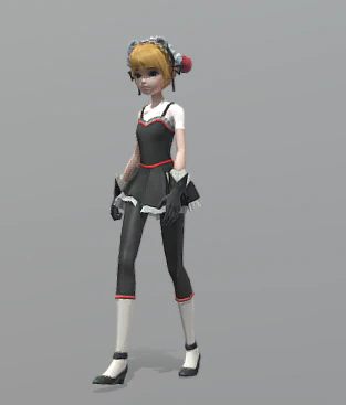 Character girl animations 185 3D Model .c4d .max .obj .3ds .fbx .stl .blend 