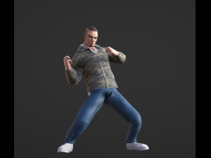 Gaming character animations 96 3D Model