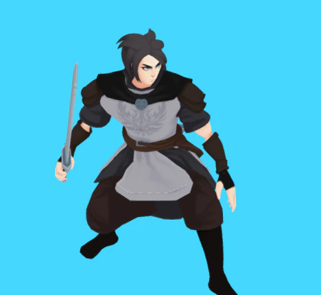 Stylized Character - Rogue Warrior animations 98 3D Model .c4d .max .obj .3ds .fbx .stl .blend 