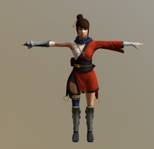 Girl animations 171 3D Model .c4d .max .obj .3ds .fbx .stl .blend 
