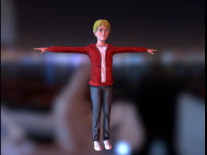Cartoon Character for Game Rigged animations 114 3D Model