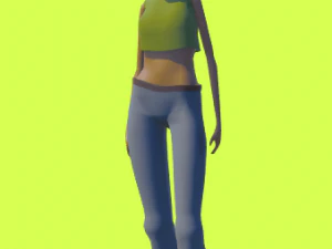 Animazioni dei personaggi Kim 60 Modello 3D