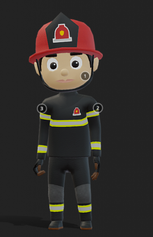 CHARACTER - FIRE FIGHTER animations 52 3D Model .c4d .max .obj .3ds .fbx .stl .blend 