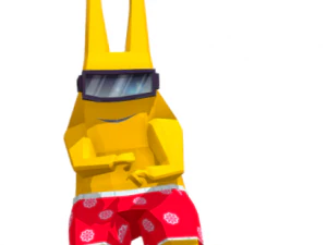 Анімація танцюючого кролика в стилі Гангнам 46 3D Модель