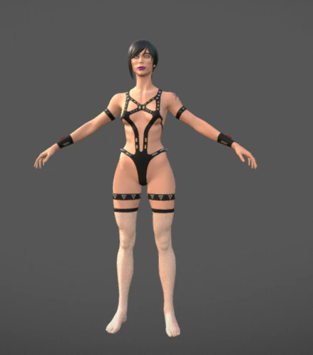 Neo Cyberpunk 3D Model .c4d .max .obj .3ds .fbx .stl .blend 