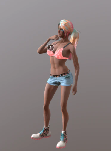 Girl 3D Model .c4d .max .obj .3ds .fbx .stl .blend 