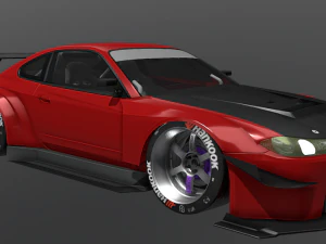 日産 シルビア S15カスタム 3Dモデル