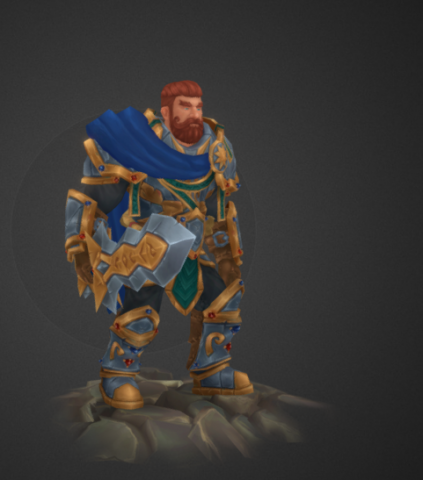 Darien the Paladin 3D Model .c4d .max .obj .3ds .fbx .stl .blend 