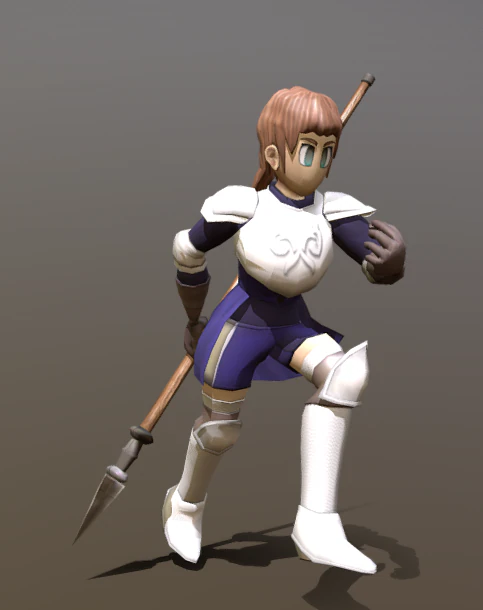 Lancer - Game Character 3D Model .c4d .max .obj .3ds .fbx .stl .blend 