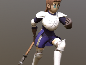 Lancer - Game Character 3D Model
