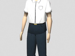 Мужской персонаж аниме 3D Модель