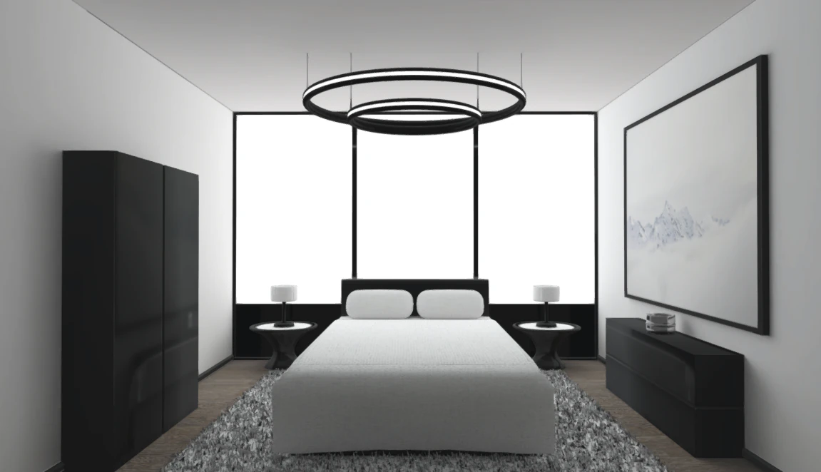 Modern Bedroom 3D Model .c4d .max .obj .3ds .fbx .stl .blend 