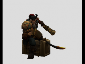 Gangplank League of Legends character 3D 모델