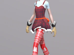 キャラクター女の子アニメーション 46 3Dモデル