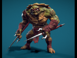 Teenage mutant ninja Animations 117 3D-Modell