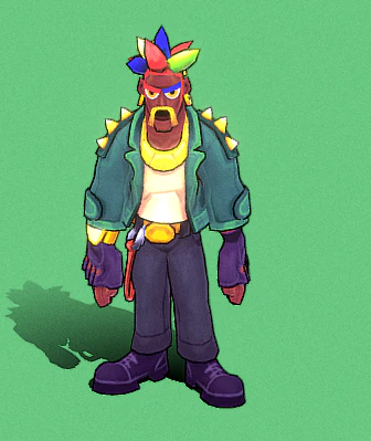 Punk Character animations 13 3D Model .c4d .max .obj .3ds .fbx .stl .blend 