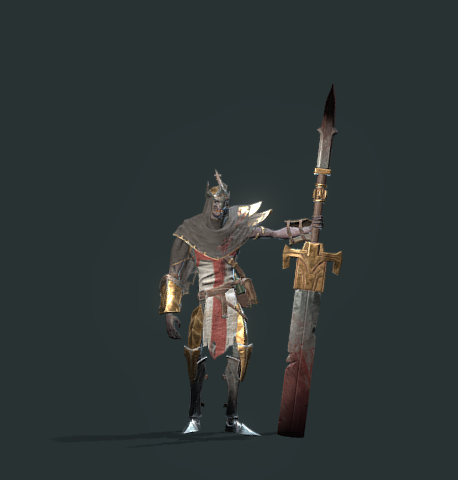 Stelae knight animations 65 3D Model .c4d .max .obj .3ds .fbx .stl .blend 