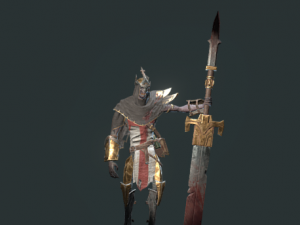 Stelae knight animations 65 3D Model