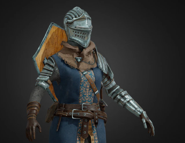 Rycerz Model 3D .c4d .max .obj .3ds .fbx .stl .blend